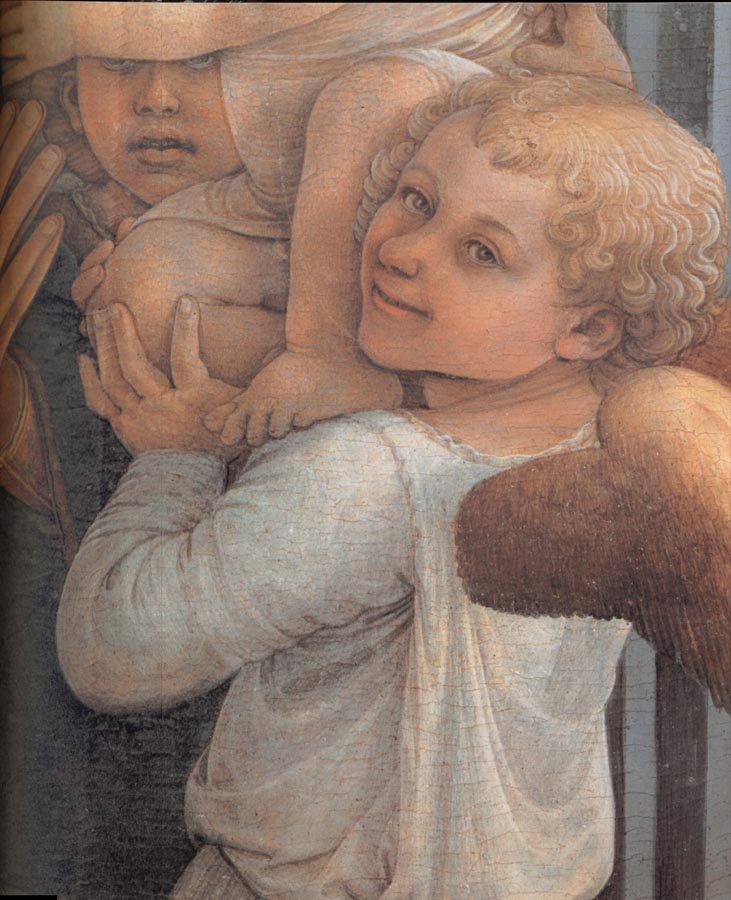 Details of  Madonna and Child with Two Angels